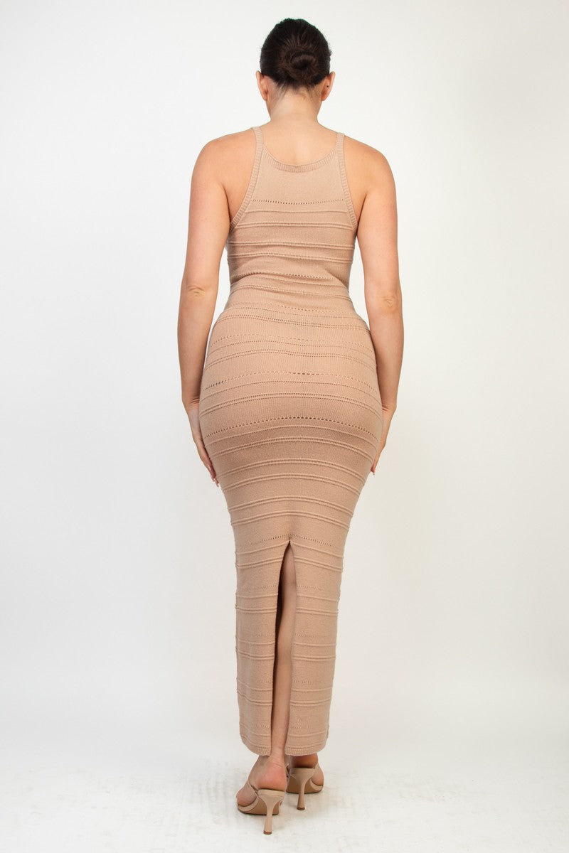Knitted midi dress
