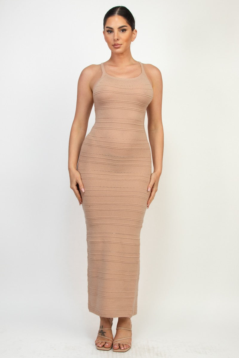 Knitted midi dress