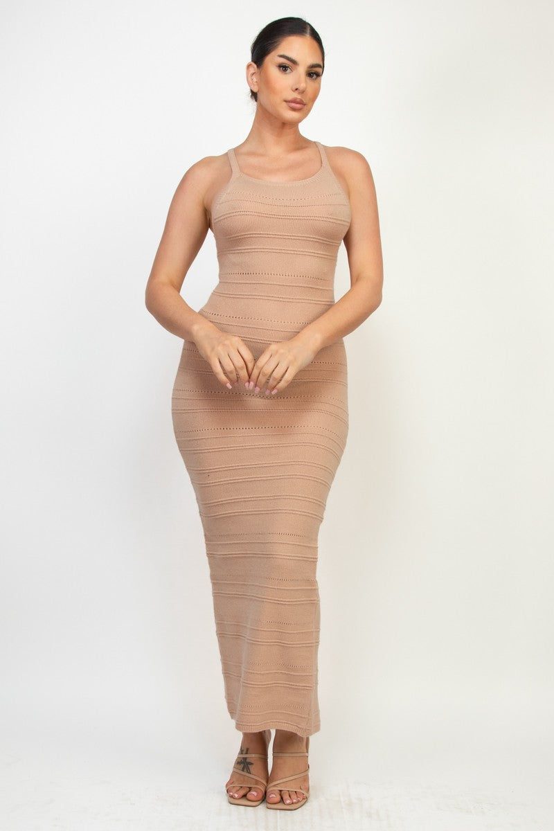 Knitted midi dress