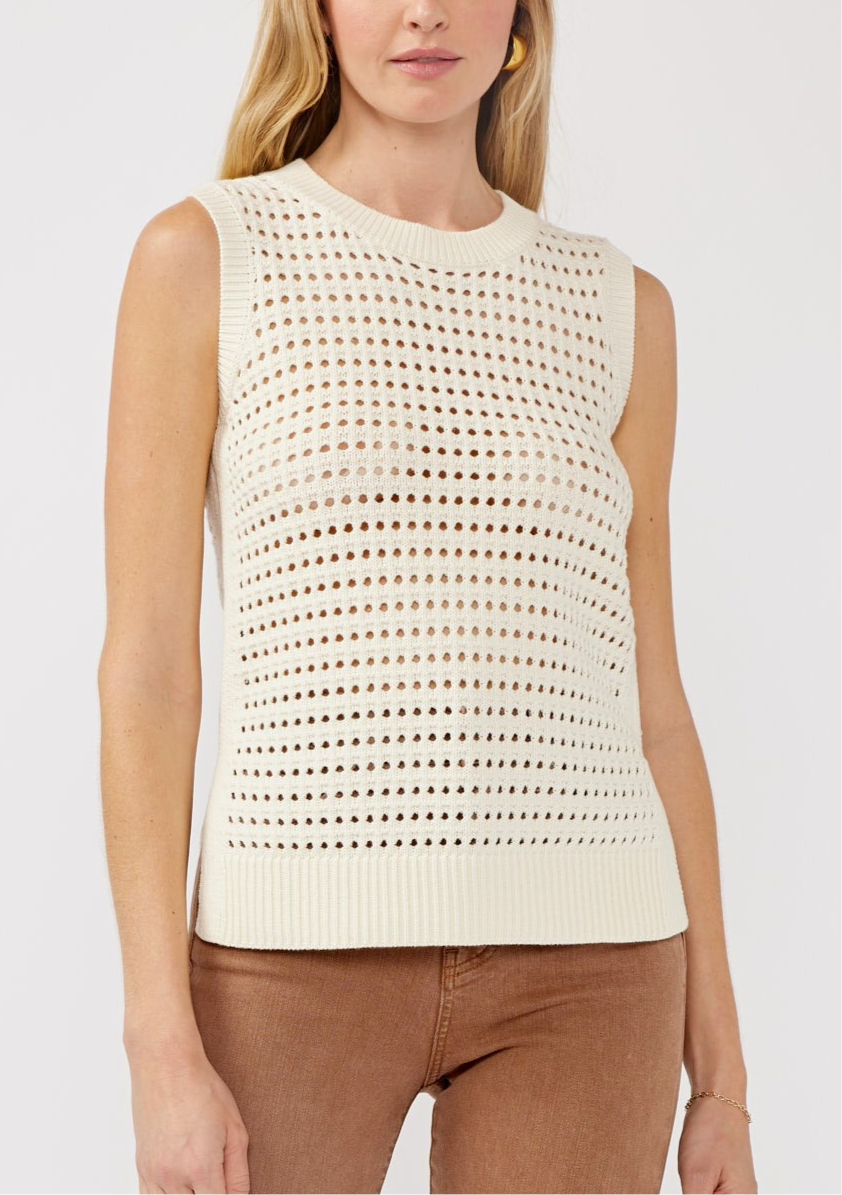 Knitted sweater vest