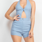 Halter neck romper
