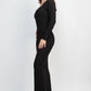 Black thin ribbed Maxi Dress