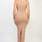 Knitted midi dress