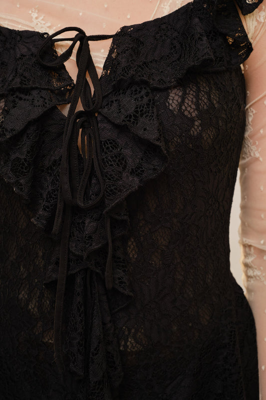 Lace Ruffle Dress