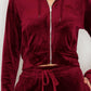 velvet jogging suit
