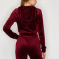 velvet jogging suit