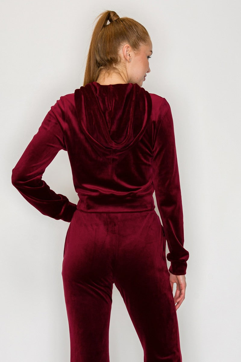 velvet jogging suit