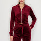 velvet jogging suit