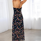 Lace trimmed maxi dress