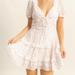 Floral ruffle two tier dress