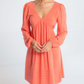 Salmon Short Dress