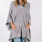 Heather Grey Poncho