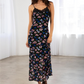 Lace trimmed maxi dress