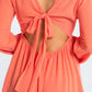 Salmon Short Dress