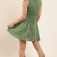 Green Cutout Mini Dress