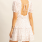 Floral ruffle two tier dress