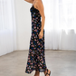 Lace trimmed maxi dress