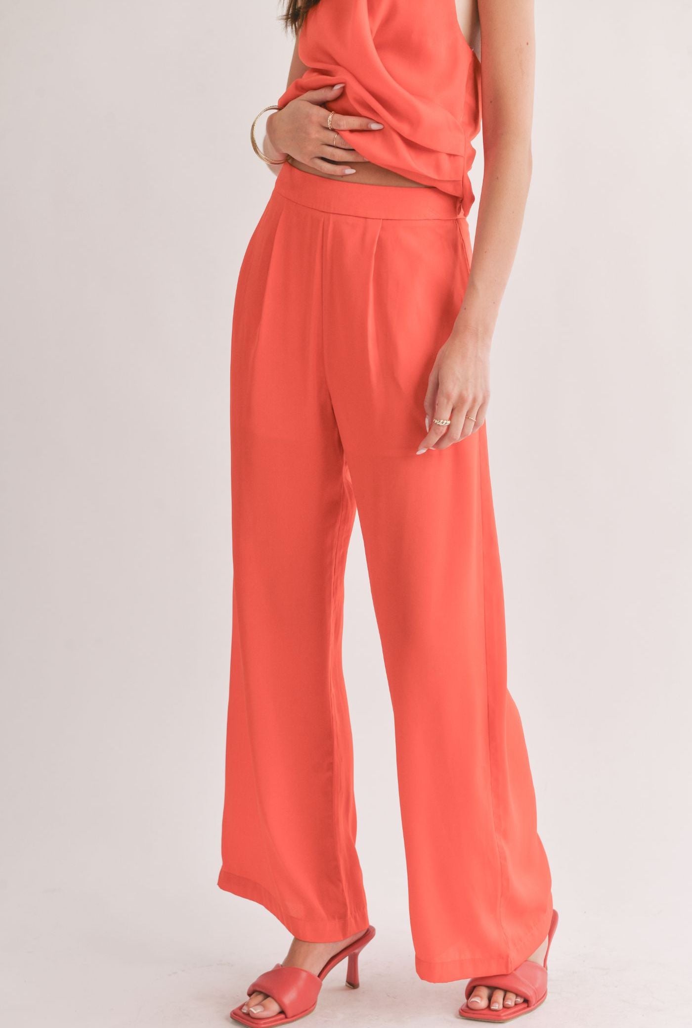 Dream Skies Pleated Wide Leg Pant