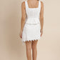Embroidered Peplum Vest