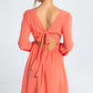 Salmon Short Dress