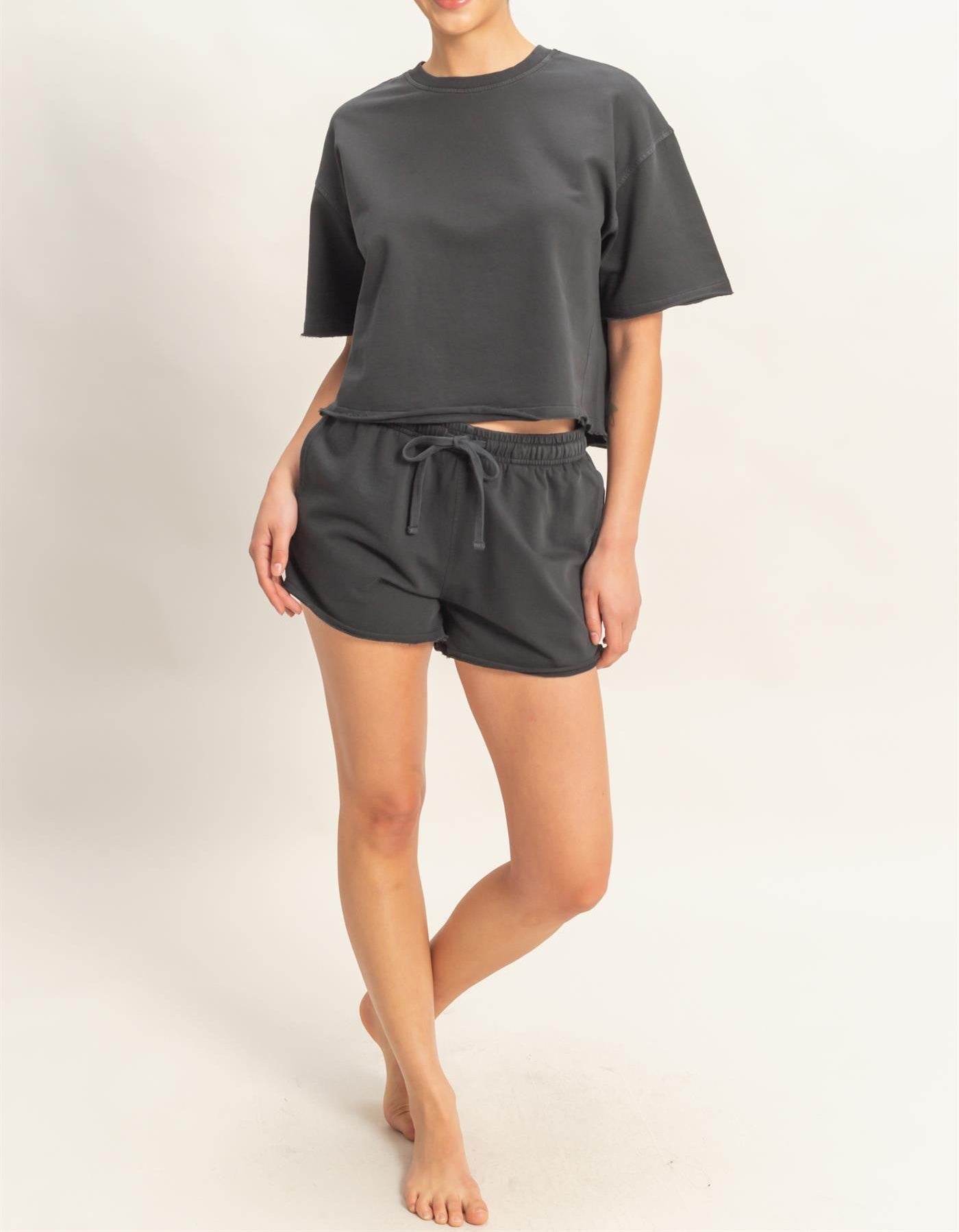 top and short set