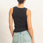 scoop neck tank top