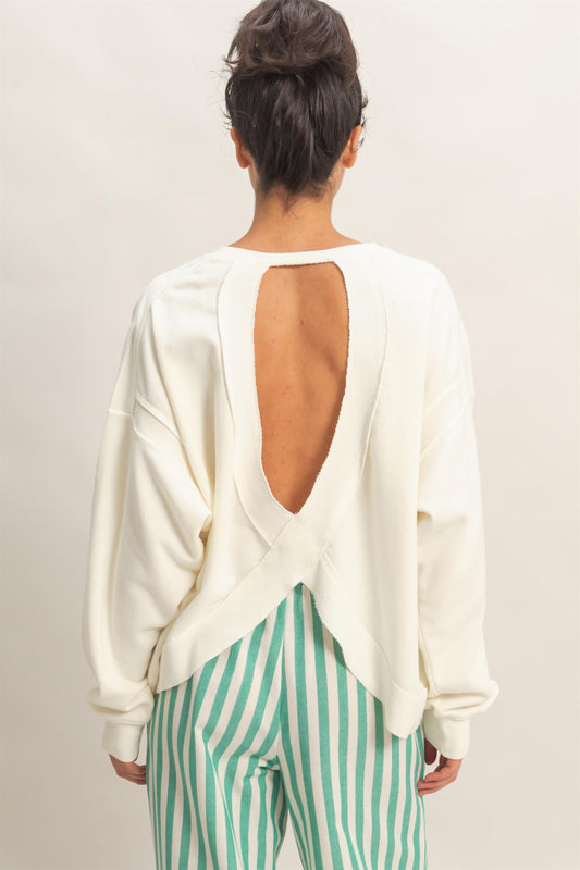 oversized open back