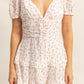 Floral ruffle two tier dress