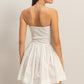 strapless short dress pockets