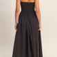 strapless midi dress