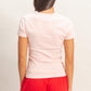 crew neck short sleeve top