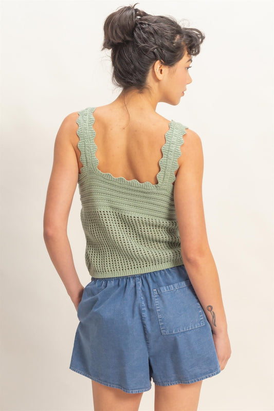 tie front vest